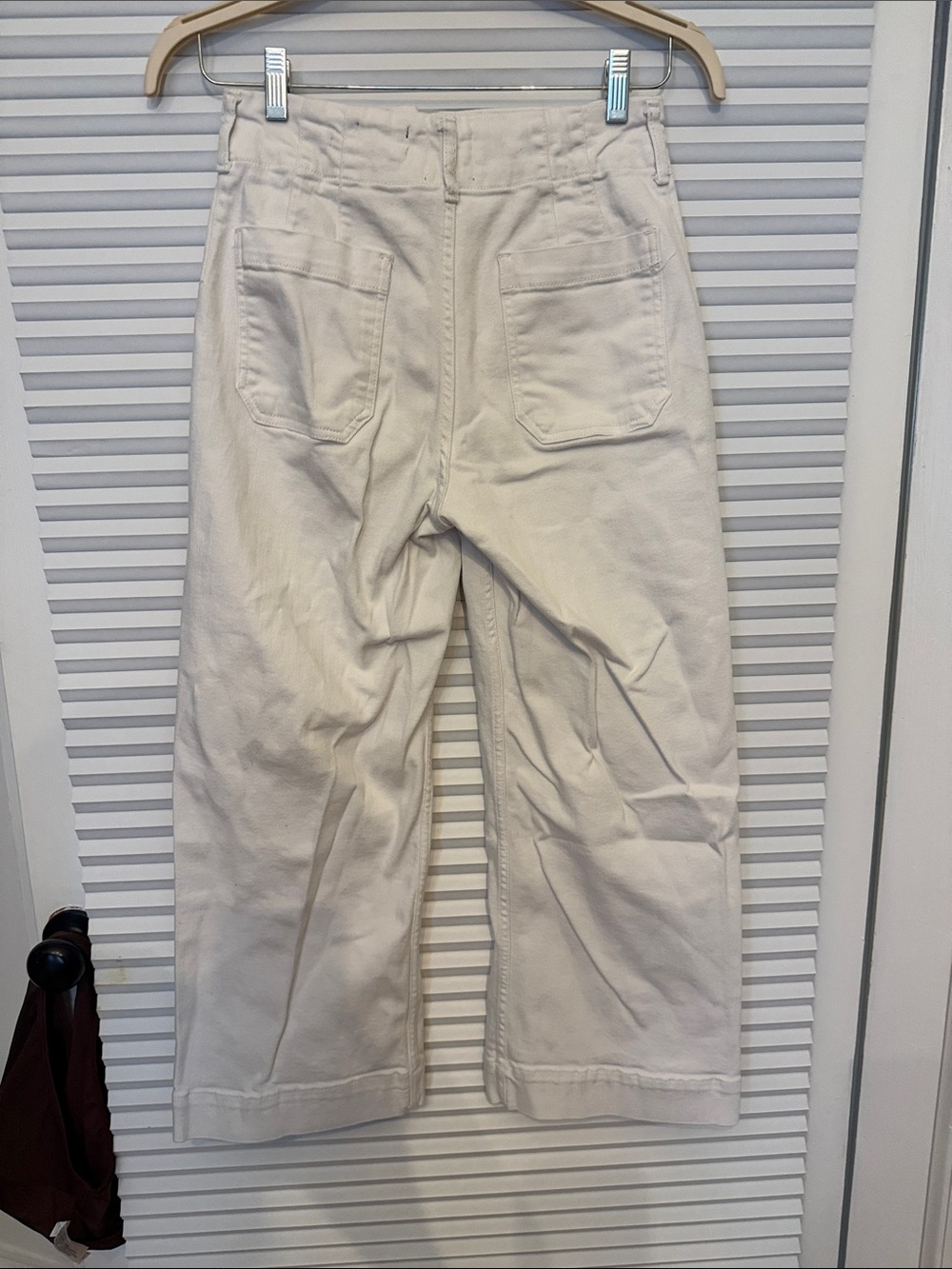 Maeve White Cropped Wide-Leg Jeans - Picture 3 of 6